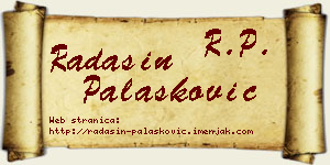 Radašin Palasković vizit kartica